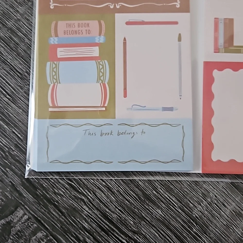 New Sealed Pack of 80 Customizable Book Plate Stickers from Barnes and Noble